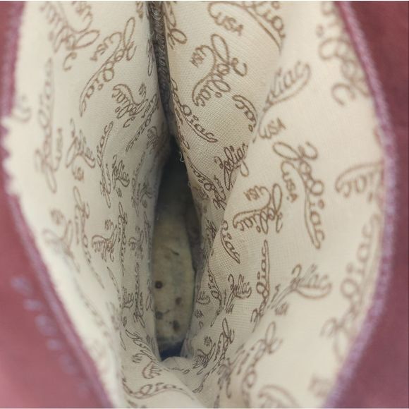 Vintage burgundy leather western pirate heel boots - Picture 13 of 13